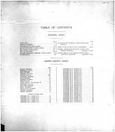 Table of Contents, Logan County 1916